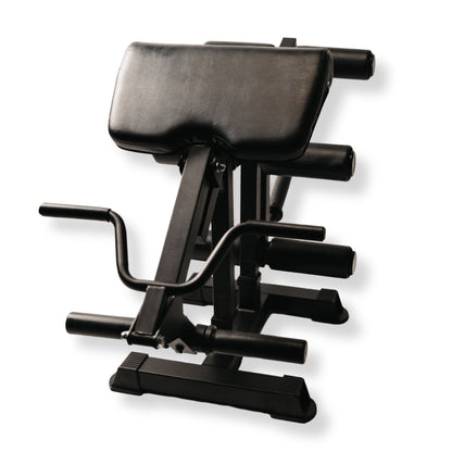 Arm Curl & Leg Curl Bench Attachments w/ Storage Rack