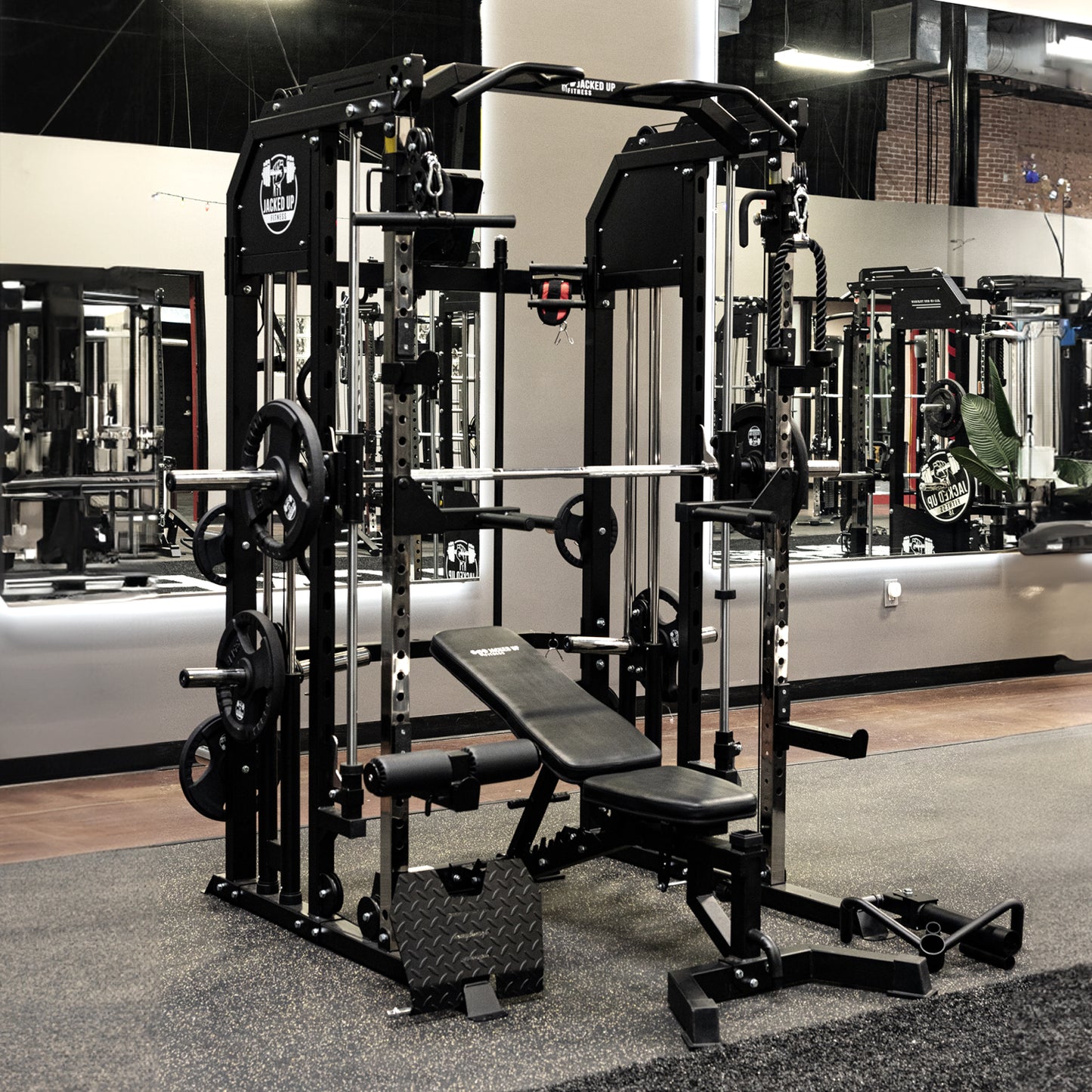 Jacked Up Power Rack PLATE All-Inclusive Home Gym