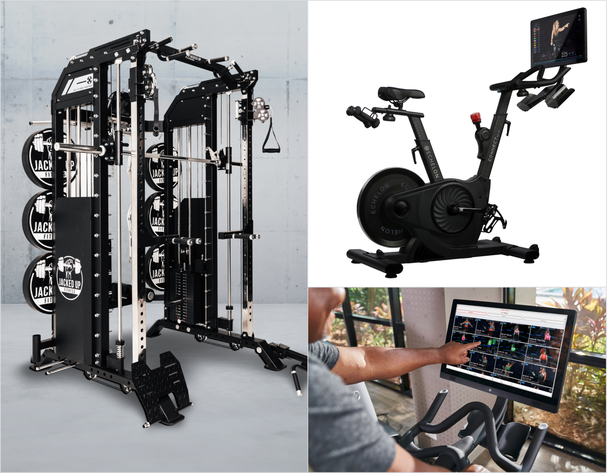 Power Rack Pro + Echelon EX 7s  Connected Bike