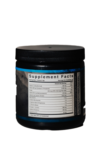 Jacked Up Pre-Workout Supplement, Blue Ice