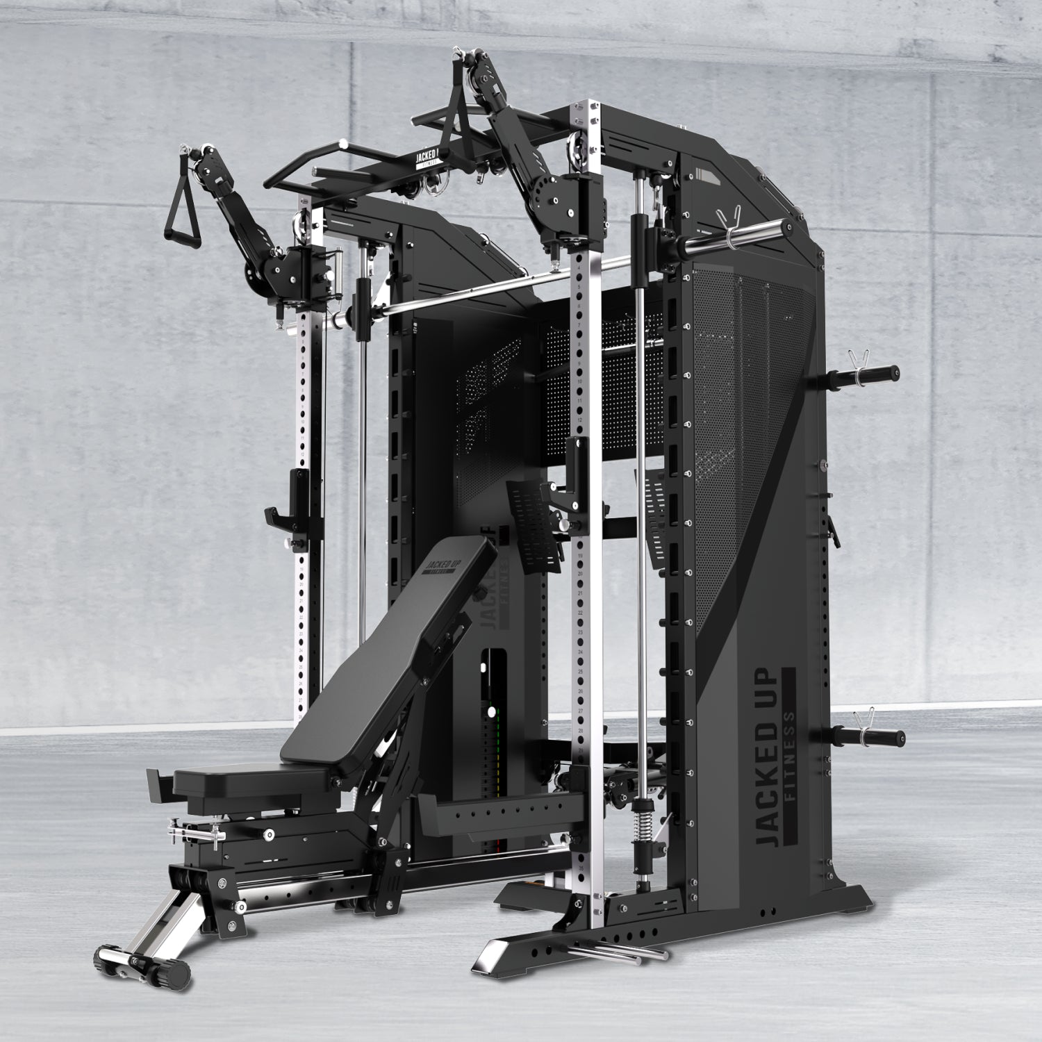 Jacked Up Power Rack EVOLUTION All-Inclusive Home Gym