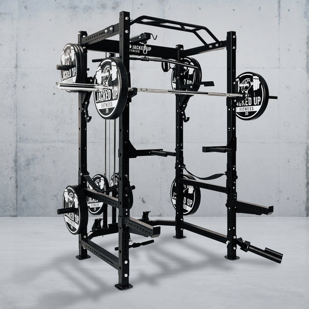 Jacked Up Power Rack Squat Cage Home Gym