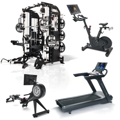 Power Rack PRO + Echelon Rower, Bike & Treadmill